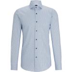 Hellblaue Business HUGO BOSS BOSS Slim Fit Hemden aus Baumwolle für Herren 