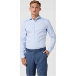 Reduzierte Blaue Unifarbene Business HUGO BOSS BOSS Kentkragen Hemden mit Kent-Kragen aus Baumwolle für Herren 