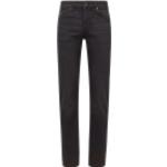 Schwarze HUGO BOSS Boss Orange Slim Fit Jeans mit Reißverschluss aus Baumwollmischung für Herren Größe XXL 