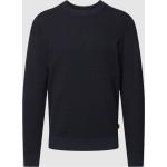 Marineblaue HUGO BOSS BOSS Kaschmir-Pullover aus Baumwollmischung für Herren Größe XL für den für den Herbst 
