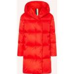 Rote Wasserdichte HUGO BOSS BOSS Kapuzenmäntel aus Polyamid mit Kapuze für Damen Größe XS für den für den Winter 