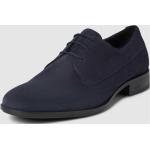 Marineblaue Business HUGO BOSS BOSS Derby Schuhe mit Schnürsenkel aus Leder für Herren Größe 42 