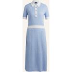 Blaue Kurzärmelige HUGO BOSS BOSS Strickkleider für Damen Größe M für den für den Sommer 