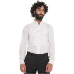 Reduzierte Weiße Elegante HUGO BOSS BOSS Slim Fit Hemden aus Baumwolle für Herren Größe M 