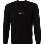 Schwarze Unifarbene Casual HUGO BOSS Boss Green Strickpullover für Herren Größe 3 XL für den für den Sommer 