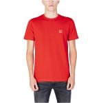 Rote HUGO BOSS BOSS T-Shirts aus Baumwolle für Herren Übergrößen für den für den Herbst 