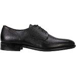 Schwarze Business HUGO BOSS BOSS Black Slip-on Sneaker mit Schnürsenkel aus Rindsleder für Herren Größe 44 