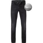 BOSS Herren Jeans Delaware, Slim Fit, Baumwoll-Stretch, schwarz