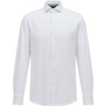 Weiße Langärmelige HUGO BOSS BOSS Herrenlangarmhemden aus Jersey für den für den Frühling 