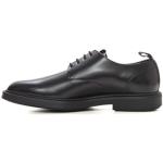 Reduzierte Schwarze Business HUGO BOSS BOSS Black Slip-on Sneaker mit Schnürsenkel aus Rindsleder für Herren Größe 41 
