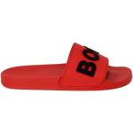 Rote HUGO BOSS BOSS Herrenclogs & Herrenpantoletten aus PU Größe 41 mit Absatzhöhe bis 3cm für den für den Sommer 