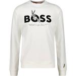 Weiße HUGO BOSS BOSS Looney Tunes Herrensweatshirts aus Baumwolle Größe L für den für den Herbst 