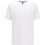 Weiße HUGO BOSS BOSS V-Ausschnitt T-Shirts aus Baumwolle für Herren Größe XXL 
