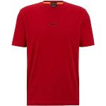 Reduzierte Rote Kurzärmelige HUGO BOSS BOSS T-Shirts aus Baumwollmischung für Herren Größe M 