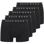 Reduzierte Schwarze HUGO BOSS BOSS Black Herrenboxershorts aus Baumwolle maschinenwaschbar Größe XXL 5-teilig 