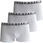 Reduzierte Weiße HUGO BOSS BOSS Herrenboxershorts enganliegend Größe XL 3-teilig 