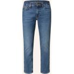 Marineblaue HUGO BOSS BOSS Delaware Slim Fit Jeans aus Baumwolle für Herren 