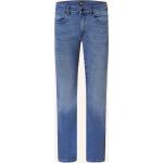 Reduzierte Blaue HUGO BOSS BOSS Delaware Slim Fit Jeans aus Denim für Herren 