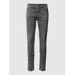 Graue HUGO BOSS BOSS Delaware Slim Fit Jeans aus Baumwollmischung für Herren Weite 33, Länge 30 