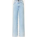 Türkise HUGO BOSS BOSS Straight Leg Jeans mit Knopf aus Baumwollmischung für Damen Größe M 