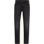 Schwarze HUGO BOSS BOSS Maine Slim Fit Jeans mit Reißverschluss aus Baumwolle für Herren 