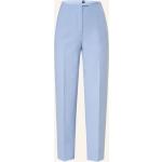 Blaue HUGO BOSS BOSS Bundfaltenhosen mit Reißverschluss aus Jersey für Damen Größe M 