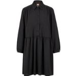 Schwarze Langärmelige HUGO BOSS BOSS Lange Abendkleider aus Polyester für Damen Größe S 