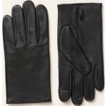 Reduzierte Schwarze HUGO BOSS BOSS Gefütterte Handschuhe aus Glattleder für Herren Größe 8.5 für den für den Winter 
