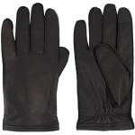 Schwarze HUGO BOSS BOSS Gefütterte Handschuhe aus Leder für Herren Größe 8.5 für den für den Winter 