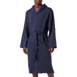 BOSS Herren Morgenmantel Loungewear Homewear French Terry Robe, Farbe:Blau, Größe:XL, Artikel:-402 dark blue