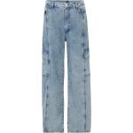 Blaue Bestickte Jeans mit Stickerei aus Denim für Damen Größe XXL 