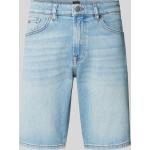Hellblaue HUGO BOSS Boss Orange Jeans-Shorts mit Reißverschluss aus Baumwolle für Herren für den für den Sommer 