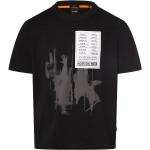 Schwarze Unifarbene HUGO BOSS Boss Orange Rundhals-Ausschnitt T-Shirts für Herren Größe XXL 