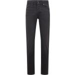 Schwarze Bio Tapered Jeans aus Baumwollmischung für Herren 