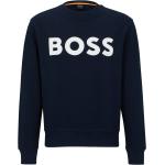 Dunkelblaue Casual HUGO BOSS Boss Orange Rundhals-Ausschnitt Herrensweatshirts Größe XL 