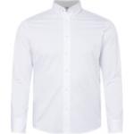 Weiße Unifarbene Langärmelige HUGO BOSS BOSS Button Down Kragen Herrenlangarmhemden 