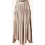 Taupefarbene HUGO BOSS BOSS Asymmetrische Festliche Röcke mit Reißverschluss aus Polyester für Damen Größe S 