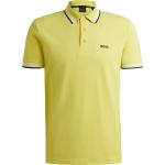 Gelbe HUGO BOSS BOSS Bio Herrenpoloshirts & Herrenpolohemden mit Knopf aus Baumwolle Größe 6 XL 