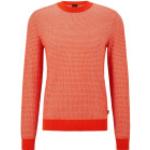 Rote Langärmelige HUGO BOSS BOSS Kaschmir-Pullover aus Baumwollmischung für Herren Größe M für den für den Herbst 