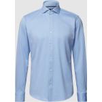 Blaue HUGO BOSS BOSS Kentkragen Hemden mit Kent-Kragen aus Baumwollmischung für Herren 