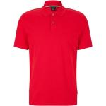 Rote Kurzärmelige HUGO BOSS BOSS Kurzarm-Poloshirts aus Baumwolle für Herren Größe XS 