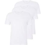 Weiße Halblangärmelige HUGO BOSS BOSS V-Ausschnitt T-Shirts aus Baumwolle für Herren Größe L 3-teilig für den für den Sommer 