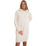 Black Friday Angebote - Weiße HUGO BOSS BOSS Strickkleider aus Wolle mit Kapuze für Damen Größe S 