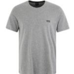 Graue Bestickte Kurzärmelige HUGO BOSS BOSS T-Shirts aus Baumwolle für Herren Größe L 
