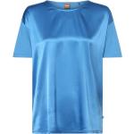 Reduzierte Blaue Business HUGO BOSS BOSS Rundhals-Ausschnitt T-Shirts für Damen Größe XS 