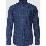 Reduzierte Marineblaue HUGO BOSS BOSS Button Down Kragen Slim Fit Hemden aus Baumwolle für Herren für den für den Frühling 