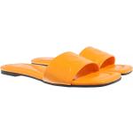 Reduzierte Orange HUGO BOSS Boss Orange Damenclogs & Damenpantoletten ohne Verschluss aus Leder Größe 37 