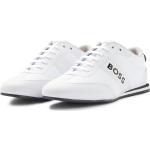 Weiße HUGO BOSS BOSS Low Sneaker aus Mesh Gefüttert für Herren Größe 40 