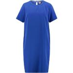 Reduzierte Blaue Unifarbene Casual Kurzärmelige HUGO BOSS BOSS Rundhals-Ausschnitt Damenkleider für den für den Sommer 