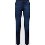 Blaue HUGO BOSS BOSS Maine Straight Leg Jeans mit Reißverschluss aus Baumwolle für Herren Weite 33, Länge 30 